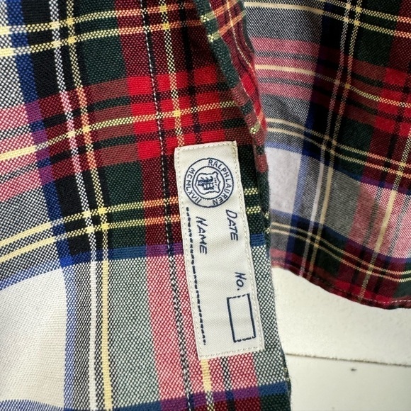Ralph Lauren Classic Fit Plaid Print Long Sleeve size XL - Picture 4 of 6